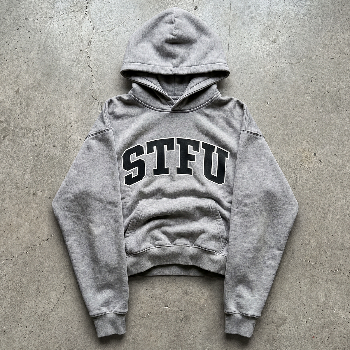 stfu hoodie grey