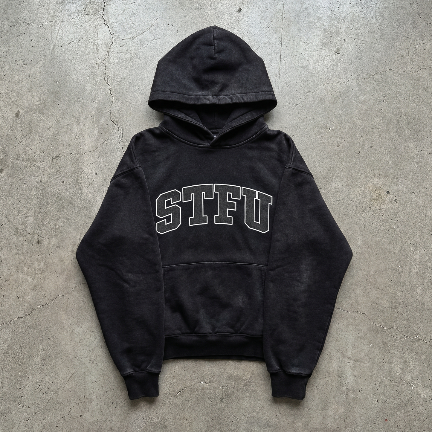 stfu hoodie black