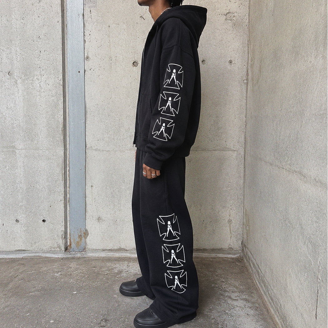 lady cross sweats