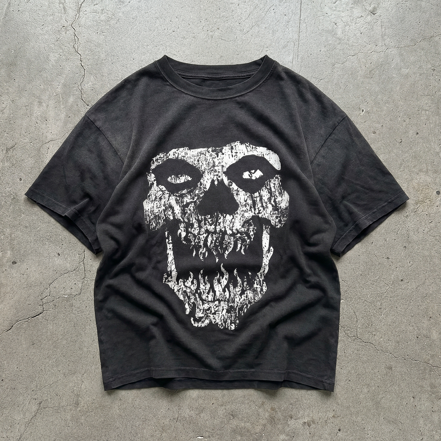 flame skull shirt